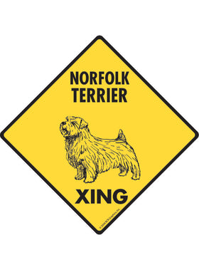 Norfolk Terrier Xing Sign or Sticker