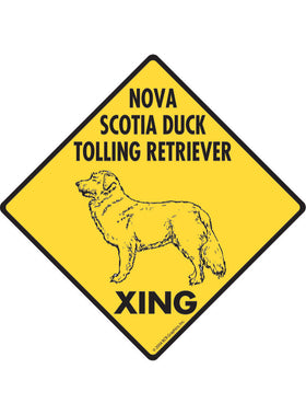 Nova Scotia Duck Tolling Retriever Xing Sign or Sticker