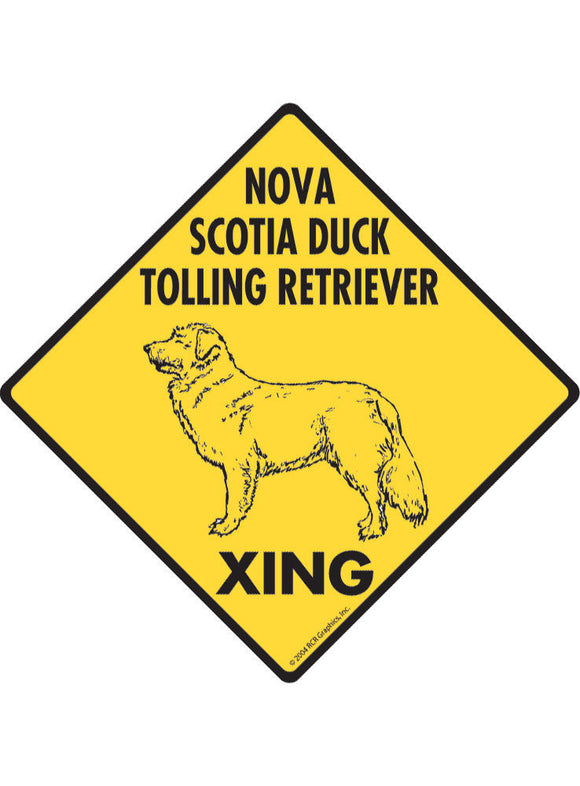 Nova Scotia Duck Tolling Retriever Xing Sign or Sticker
