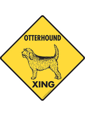 Otterhound Xing Sign or Sticker