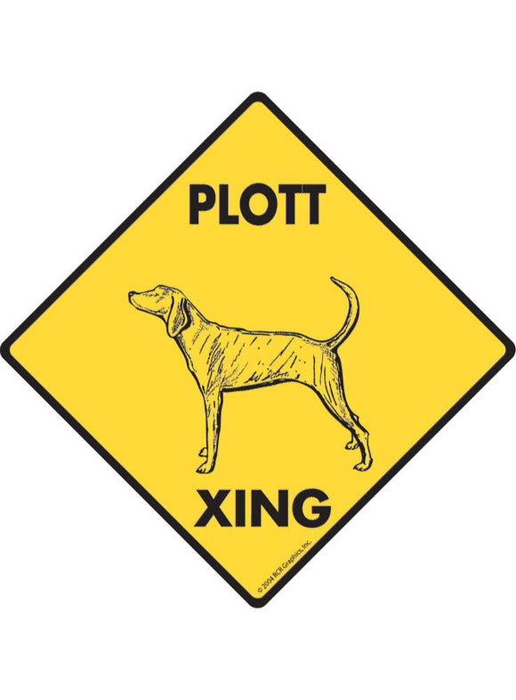 Plott Xing Sign or Sticker