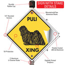 Puli Xing (Crossing) Dog Signs or Sticker-4