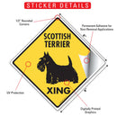 Scottish Terrier Xing (Crossing) Dog Signs or Sticker-2