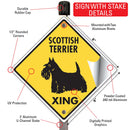 Scottish Terrier Xing (Crossing) Dog Signs or Sticker-4