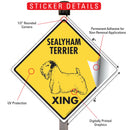 Sealyham Terrier Xing (Crossing) Dog Signs or Sticker-2
