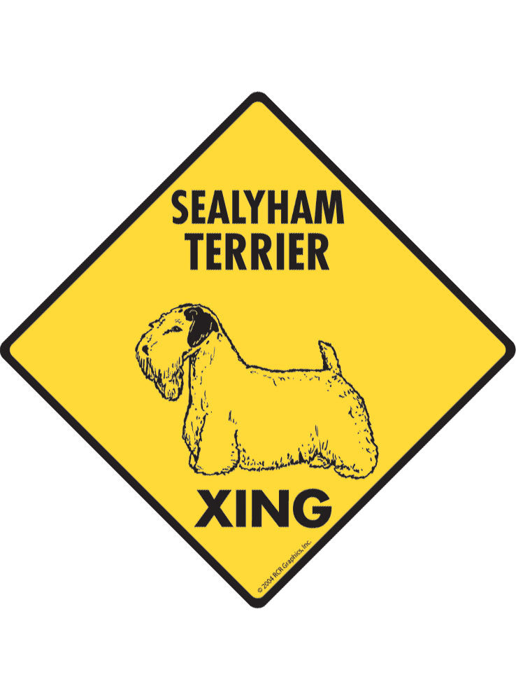 Sealyham Terrier Xing Sign or Sticker