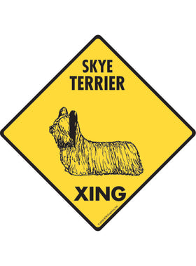Skye Terrier Xing Sign or Sticker
