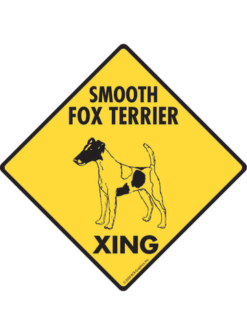Smooth Fox Terrier Xing Sign or Sticker