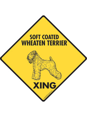 Wheaten Terrier Xing Sign or Sticker