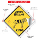 Spinone Italiano Xing (Crossing) Dog Signs or Sticker-3