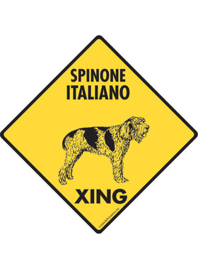 Spinone Italiano Xing Sign or Sticker