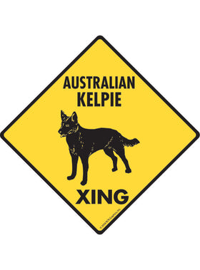 Australian Kelpie Xing Sign or Sticker