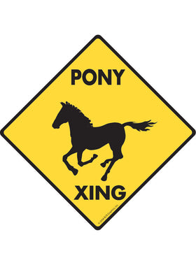 Pony Xing Sign or Sticker