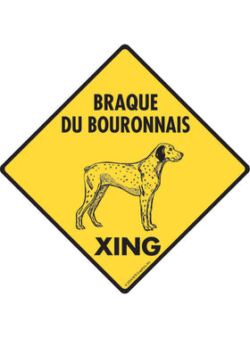 Braque du Bourbonnais Xing Sign or Sticker