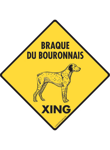 Braque du Bourbonnais Xing Sign or Sticker