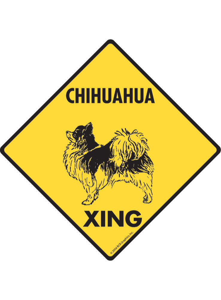 Chihuahua Xing Sign or Sticker