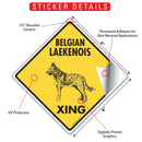 Belgian Laekenois Xing (Crossing) Dog Signs or Sticker-2