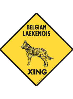 Belgian Laekenois Xing Sign or Sticker