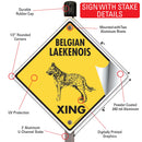 Belgian Laekenois Xing (Crossing) Dog Signs or Sticker-4