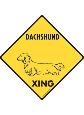 Dachshund Xing Sign or Sticker