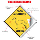 Dogo Argentino Xing (Crossing) Dog Signs or Sticker-2