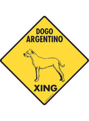 Dogo Argentino Xing Sign or Sticker