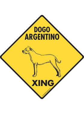 Dogo Argentino Xing Sign or Sticker