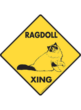 Ragdoll Xing Sign or Sticker