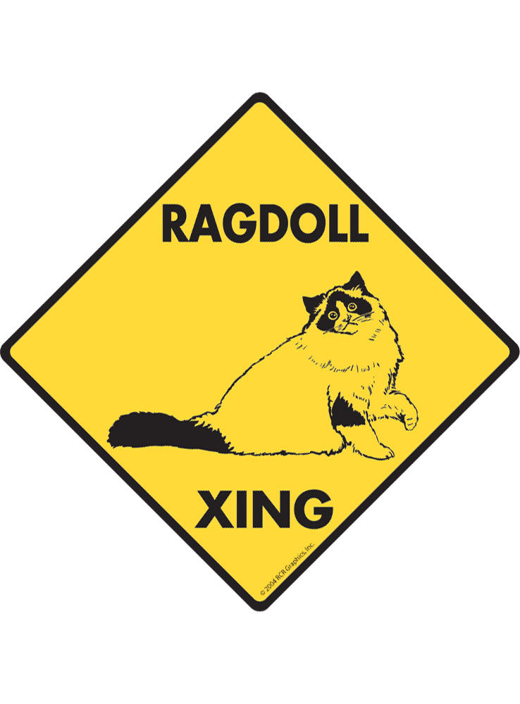 Ragdoll Xing Sign or Sticker