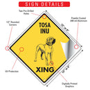 Tosa Inu Xing (Crossing) Dog Signs or Sticker-3