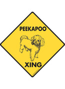 Peekapoo Xing Sign or Sticker