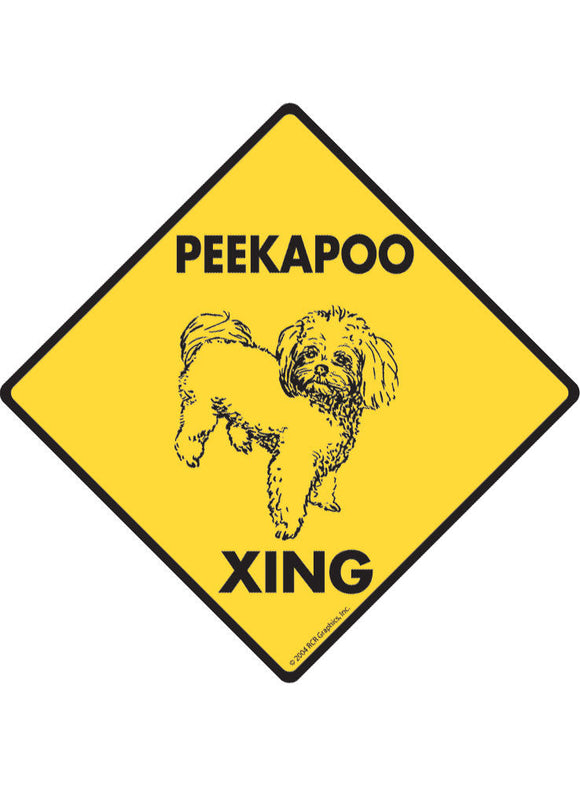 Peekapoo Xing Sign or Sticker