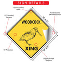 Woodcock Xing (Crossing) Bird Signs or Sticker-3