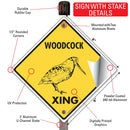 Woodcock Xing (Crossing) Bird Signs or Sticker-4