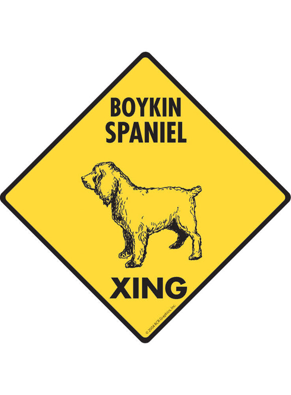 Boykin Spaniel Xing Sign or Sticker