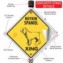 Boykin Spaniel Xing (Crossing) Dog Signs or Sticker-4
