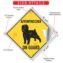 Affenpinscher On Guard Signs or Sticker-3