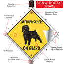 Affenpinscher On Guard Signs or Sticker-4
