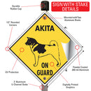 Akita On Guard Dog Signs or Sticker-4