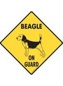 Beagle On Guard Sign or Sticker