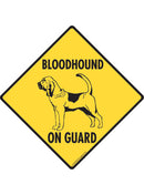 Bloodhound On Guard Sign or Sticker