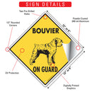 Bouvier des Flandres On Guard Dog Signs or Sticker-3