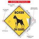 Boxer On Guard Dog Signs or Sticker-3