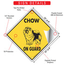 Chow On Guard Dog Signs or Sticker-3