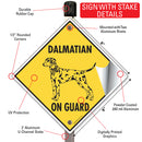 Dalmatian On Guard Dog Signs or Sticker-4