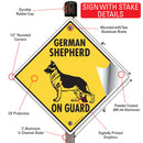 German Shepherd On Guard Dog Signs or Sticker-4