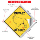 Kuvasz On Guard Dog Signs or Sticker-3