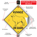 Kuvasz On Guard Dog Signs or Sticker-4