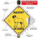 Mastiff On Guard Dog Signs or Sticker-4