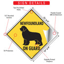 Newfoundland On Guard Dog Signs or Sticker-3